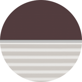 4559-1016 - Mørkebrun / hvid